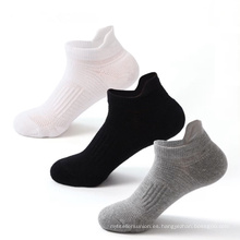 Calcetines Tobilleros Malla Transpirable Profesional Running Blanco Negro Gris